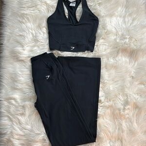 Gymshark Crossover Flared Leggings and tank
